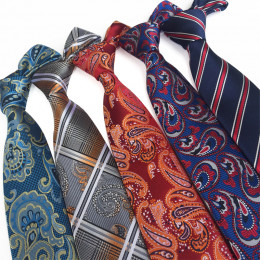 Жаккардовый мужской галстук с красочной расцветкой
