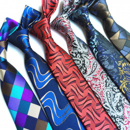 Красочные мужские галстуки из шёлка с необычыми принтами