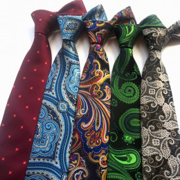 Повседневные мужские жаккардовые галстуки с красивыми принтами