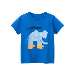 Детская синяя футболка Elephant со слоном